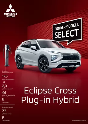 Mitsubishi Katalog in Güstrow | Eclipse Cross Plug-in Hybrid | 2024-08-13T00:00:00.000Z - 2025-08-13T00:00:00.000Z