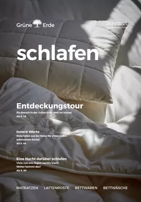 Grüne Erde Katalog in Rosengarten (Harburg) | Schlafen 2024/2025 | 2024-08-23T00:00:00.000Z - 2025-12-31T00:00:00.000Z