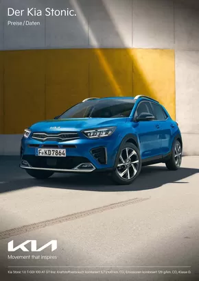 KIA Katalog in Schmölln | KIA Stonic | 2024-09-03T00:00:00.000Z - 2025-09-03T00:00:00.000Z