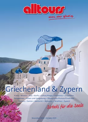 alltours Reisecenter Katalog in Bremervörde | Griechenland & Zypern 2024/25 | 2024-11-26T00:00:00.000Z - 2025-10-31T00:00:00.000Z