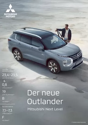 Mitsubishi Katalog in Schmölln | Outlander | 2025-01-18T00:00:00.000Z - 2026-01-18T00:00:00.000Z