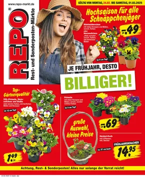 Repo Markt Katalog in Augustusburg | Unsere besten Deals für Sie | 2025-02-25T00:00:00.000Z - 2025-03-11T00:00:00.000Z