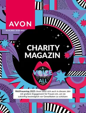 AVON Katalog in Schleswig | Brochure AVON Charity Magazin | 2025-03-01T00:00:00.000Z - 2025-03-31T00:00:00.000Z