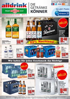 alldrink Katalog in Frankfurt am Main | Aktuelle Schnäppchen und Angebote | 2025-03-02T00:00:00.000Z - 2025-03-15T00:00:00.000Z