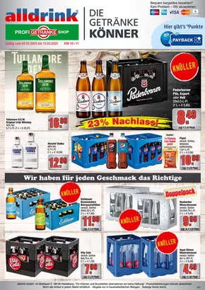 alldrink Katalog in Mühlheim am Main | Attraktive Angebote entdecken | 2025-03-02T00:00:00.000Z - 2025-03-15T00:00:00.000Z