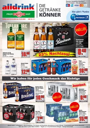 alldrink Katalog in Mühlheim am Main | Attraktive Sonderangebote für alle | 2025-03-02T00:00:00.000Z - 2025-03-15T00:00:00.000Z