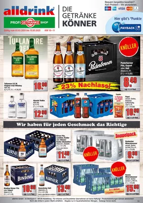 alldrink Katalog in Mühlheim am Main | Tolle Rabatte auf ausgewählte Produkte | 2025-03-02T00:00:00.000Z - 2025-03-15T00:00:00.000Z