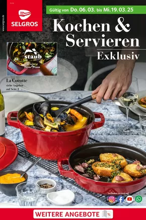 Selgros Katalog in Stuttgart | Kochen & Servieren | 2025-03-06T00:00:00.000Z - 2025-03-19T00:00:00.000Z