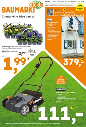 Globus Baumarkt Katalog in Karlsruhe | Tolles Angebot für Schnäppchenjäger | 2025-03-09T00:00:00.000Z - 2025-03-15T00:00:00.000Z