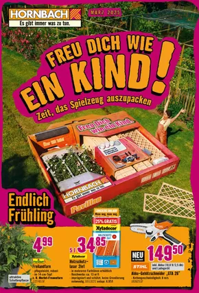 Hornbach Katalog in Steinhagen (Gütersloh) | Freu Dich wie ein Kind! | 2025-03-01T00:00:00.000Z - 2025-03-31T00:00:00.000Z