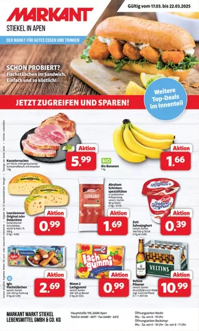 Markant Markt Katalog in Steinhagen (Gütersloh) | Rabatte und Aktionen | 2025-03-16T00:00:00.000Z - 2025-03-22T00:00:00.000Z