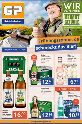 GetränkePartner Katalog in Bützow | Tolle Rabatte auf ausgewählte Produkte | 2025-03-17T00:00:00.000Z - 2025-03-22T00:00:00.000Z