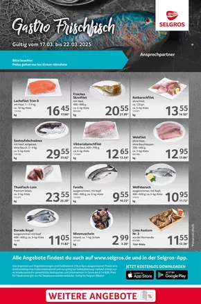 Selgros Katalog in Kösching | Fischtheke | 2025-03-17T00:00:00.000Z - 2025-03-22T00:00:00.000Z