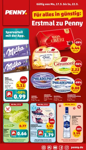 Penny Katalog in Vechelde | Unsere besten Deals für Sie | 2025-03-17T00:00:00.000Z - 2025-03-22T00:00:00.000Z