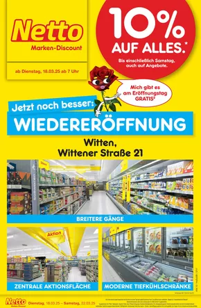 Netto Marken-Discount Katalog in March | Wiedereröffnung in deiner Nähe | 2025-03-18T00:00:00.000Z - 2025-03-22T00:00:00.000Z