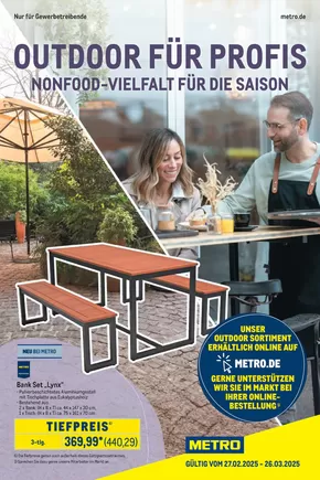 Metro Katalog in Wörnitz | Outdoor für Profis | 2025-02-27T00:00:00.000Z - 2025-03-26T00:00:00.000Z