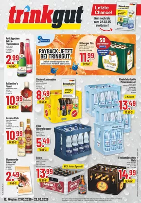 trinkgut Katalog in Bottrop | Jetzt sparen mit unseren Deals | 2025-03-17T00:00:00.000Z - 2025-03-22T00:00:00.000Z